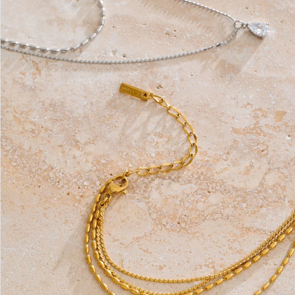 Pistachio Drop Necklace