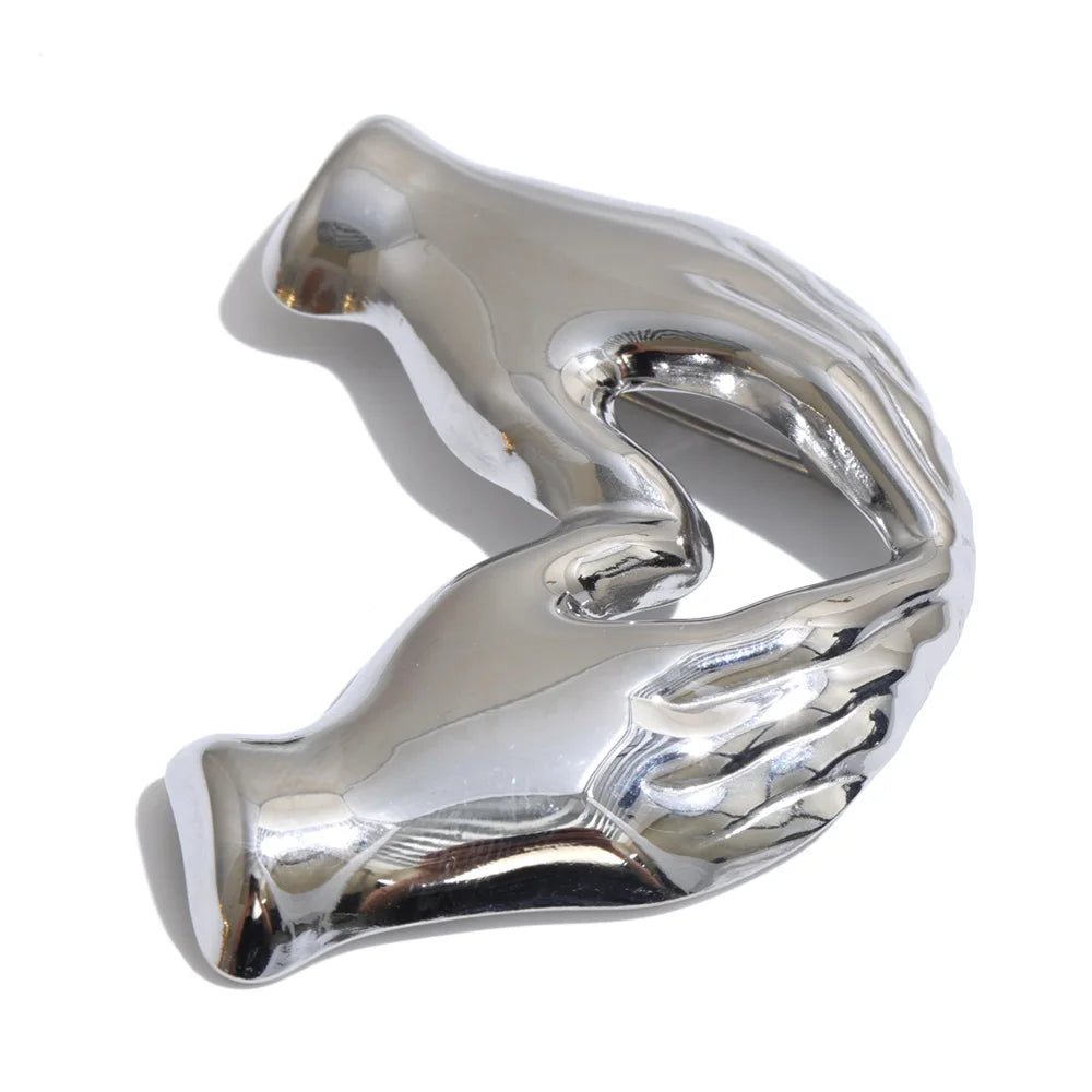 The Heart In Hand Brooch