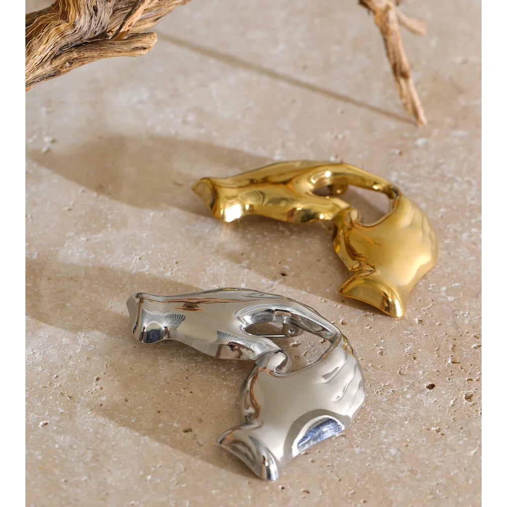The Heart In Hand Brooch
