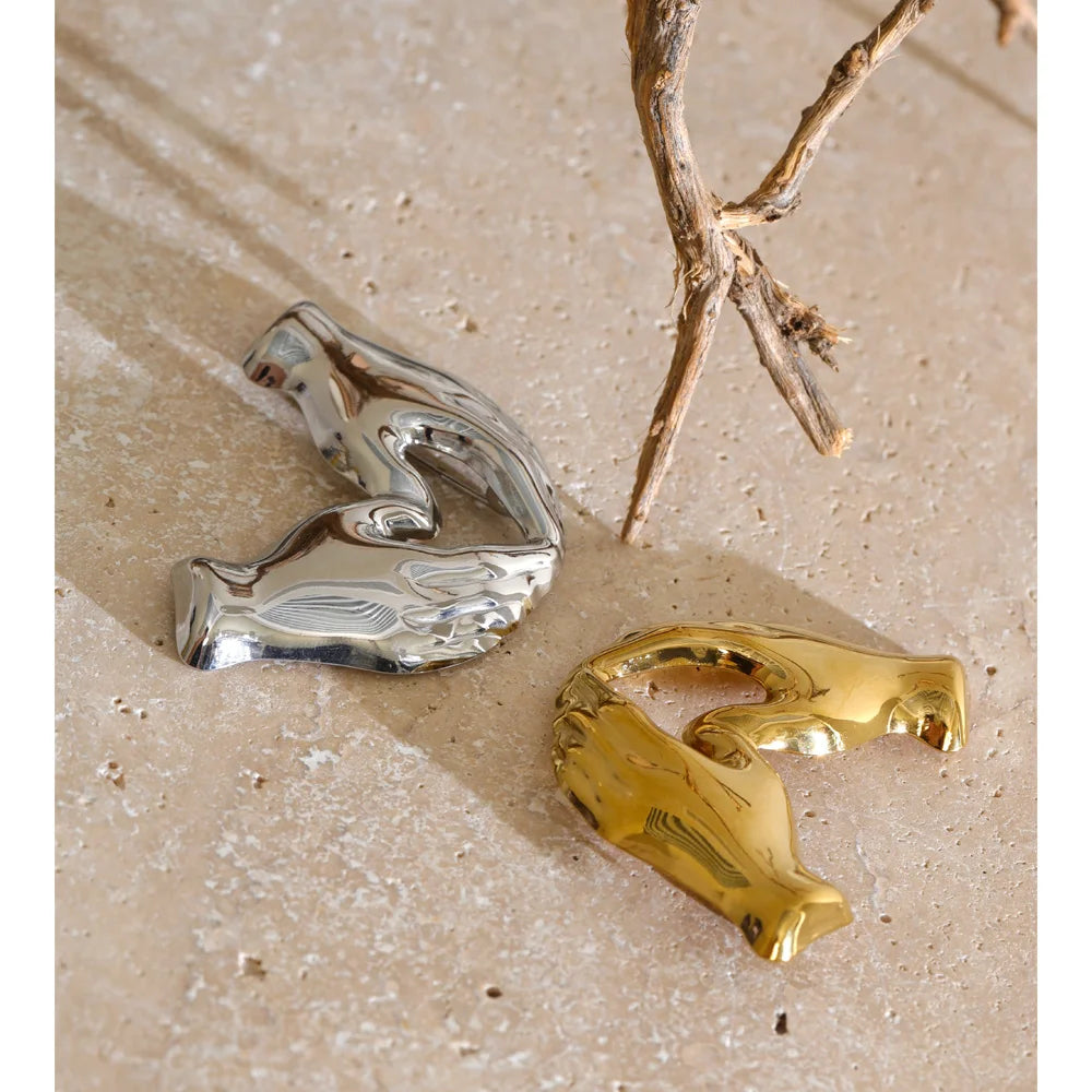 The Heart In Hand Brooch