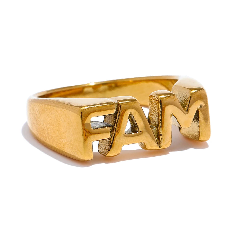 Family Letter Ring