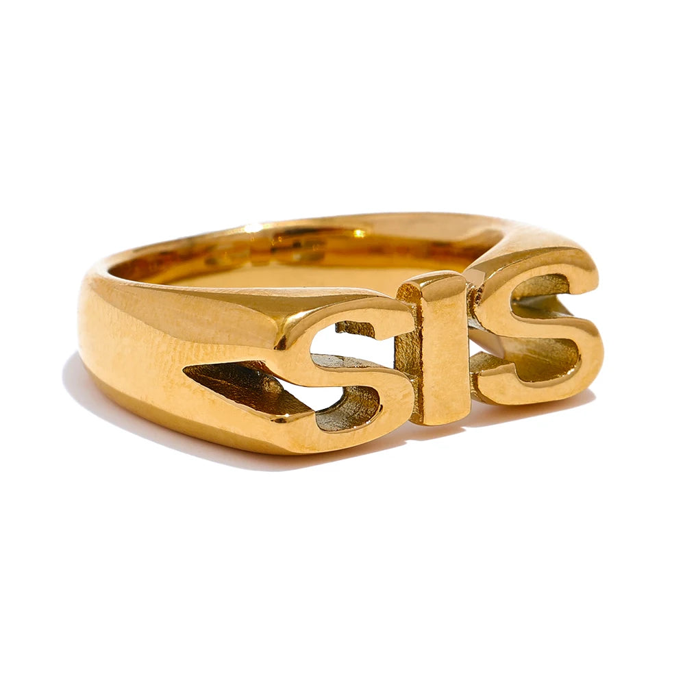 Family Letter Ring